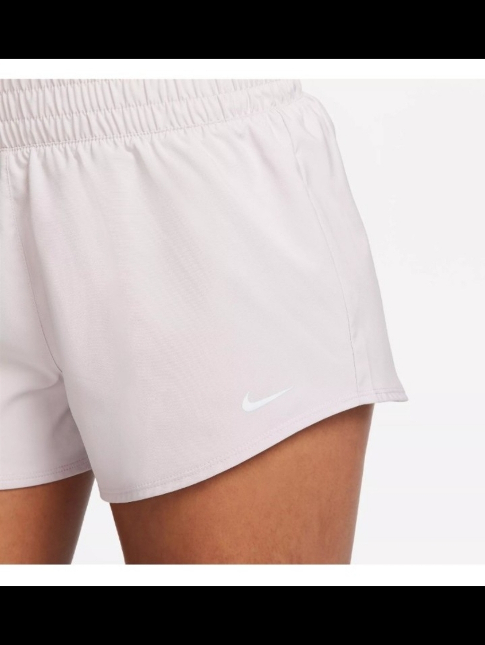 NWT Nike One Dri Fit Mid Rise Brief Lined Shorts Size Medium Light Purple - Picture 5 of 6